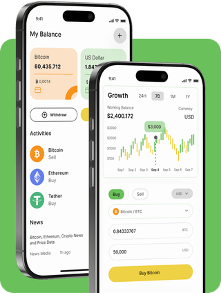 UskotrunC0IN trading platform with live market data